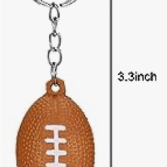 KC Keychain 🏈 Keychain includes Heart Shape Silver Medal Spring Clip. - Picture 6 of 6